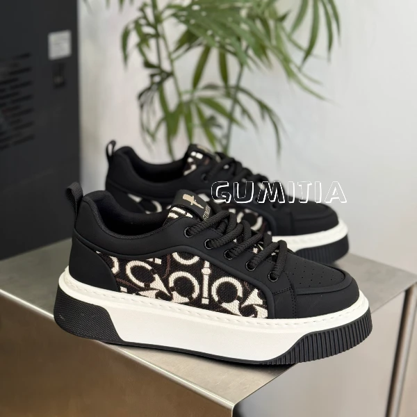 Gumijia25年新款/刺绣款时尚舒透气休闲舒适时尚休闲男鞋901春