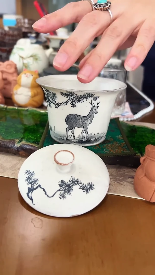 【茶瓷物语】手绘860