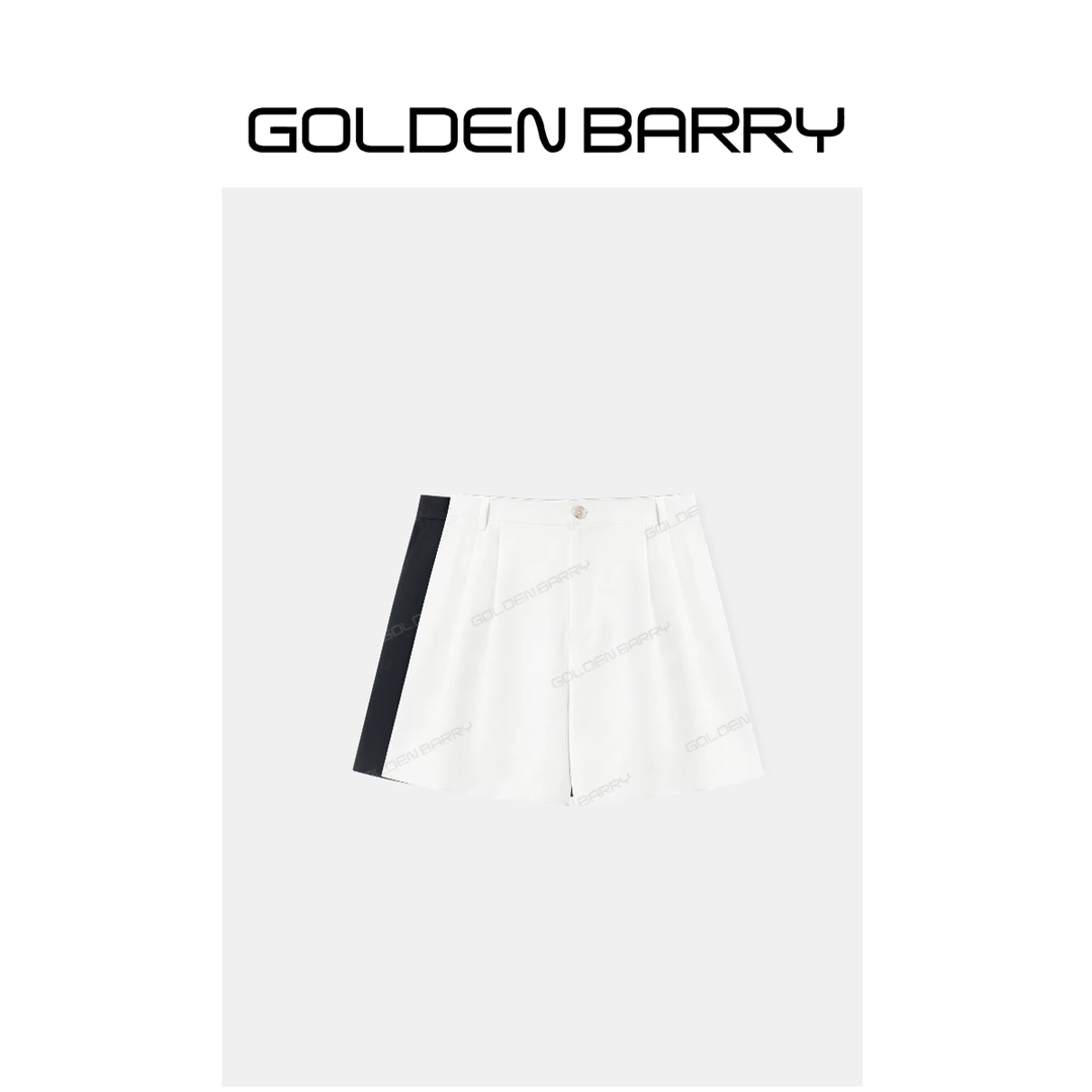 GOLDENBARRY气质廓形感花苞短裤566001