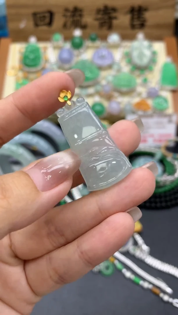 【闪购商品】翡翠颈饰18K金镶嵌283-中国好珍宝