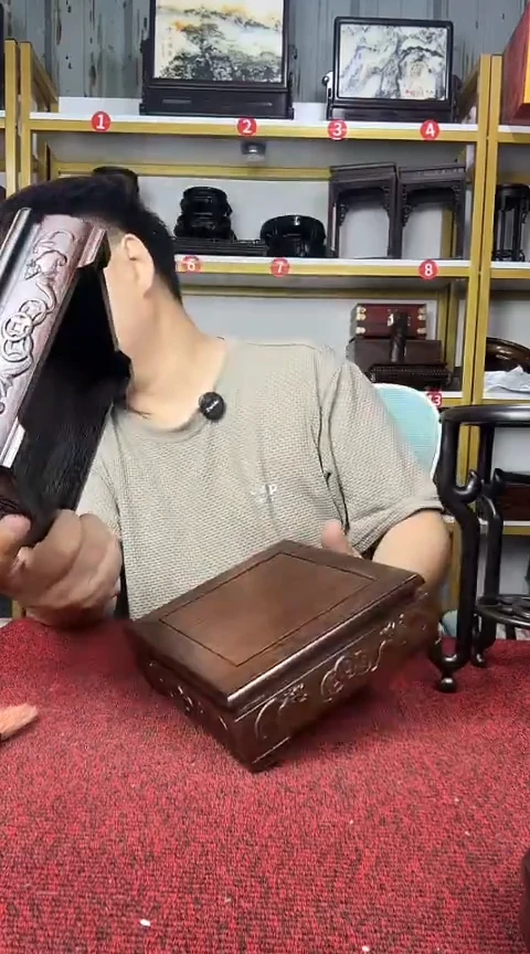 木黑檀正方底座15.5CM