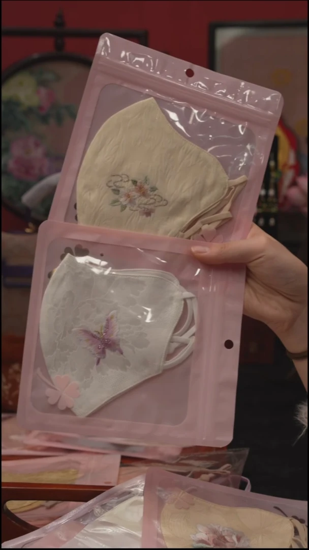 刺绣十****么非遗手工绒花发饰