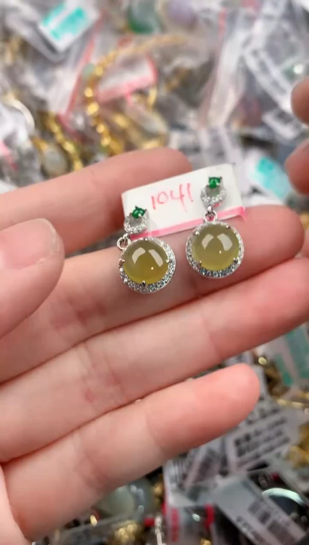 银S925镶嵌戒指翡翠555          2
