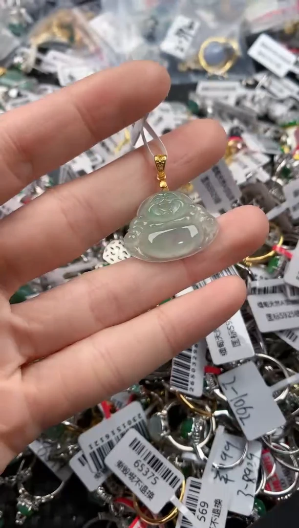 银S925镶嵌戒指翡翠1         7