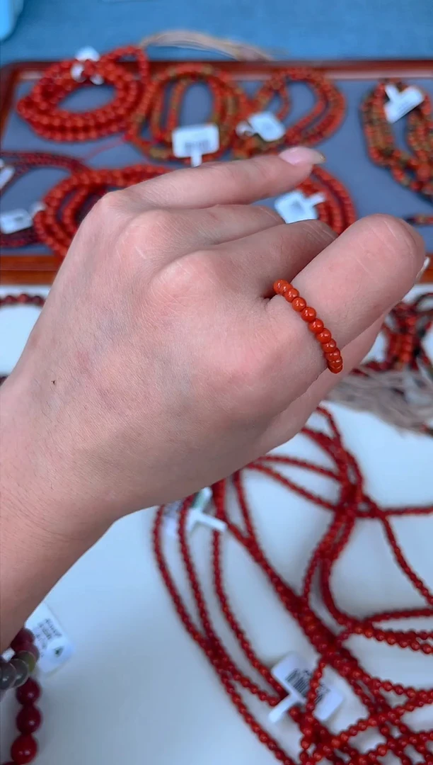 手链未镶嵌南红玛瑙小米珠A05