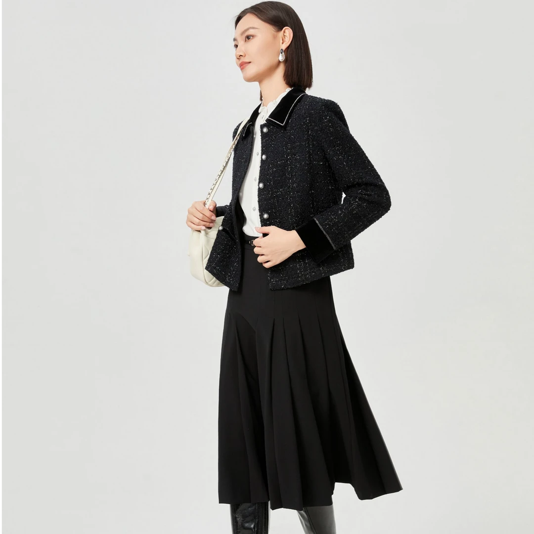 NAERSI/娜尔思气质秋冬女士通勤小香风春季时尚休闲外套NB00361W0