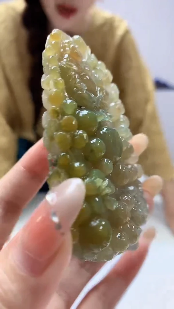 定制翡翠未镶嵌小**.4829DD-毛货挂件