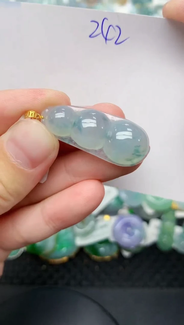 翡翠18K金镶嵌颈饰天然缅甸A货翡翠百元以上9元证书费自理