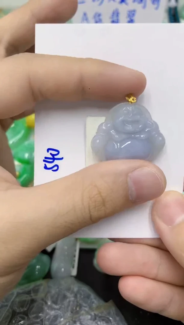 颈饰18K金镶嵌翡翠111111