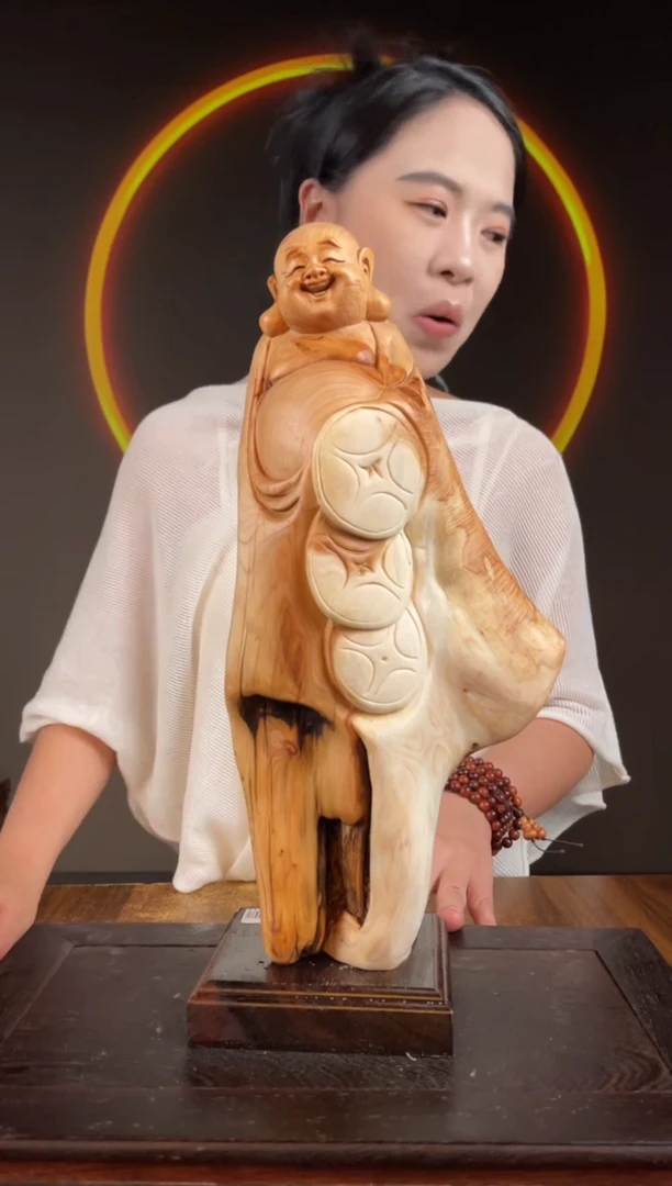 柏木（崖柏）手工摆件,先抢先得! 编号:95