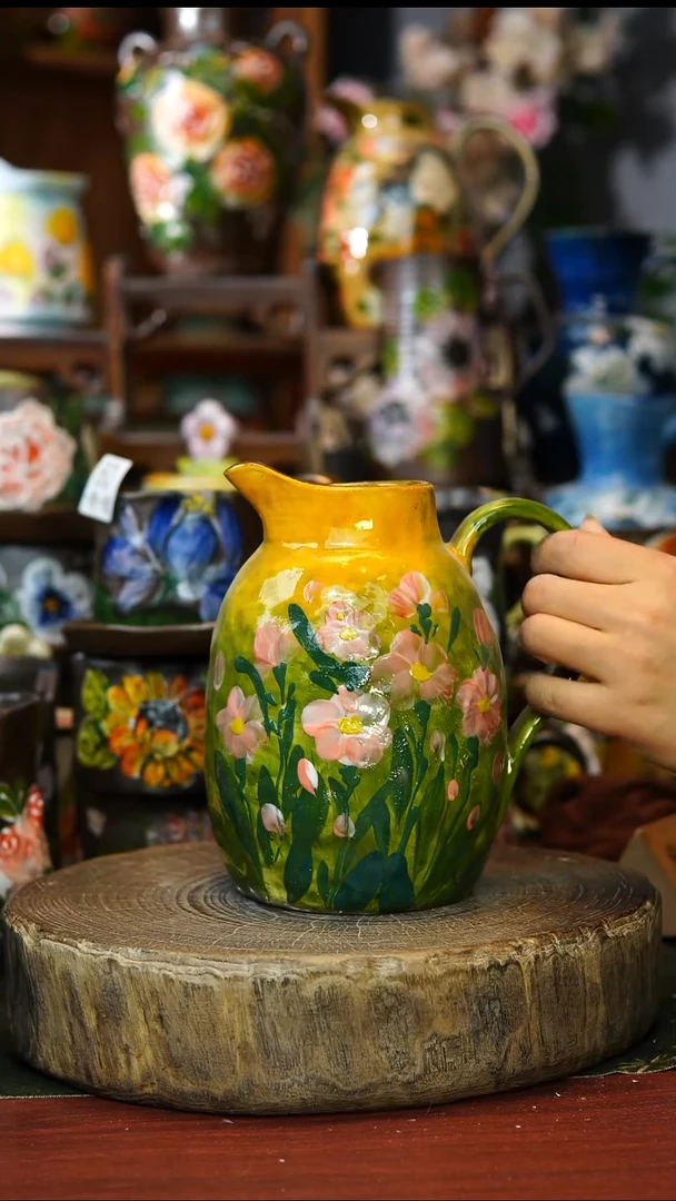 陶瓷62景德镇手工手绘釉下彩