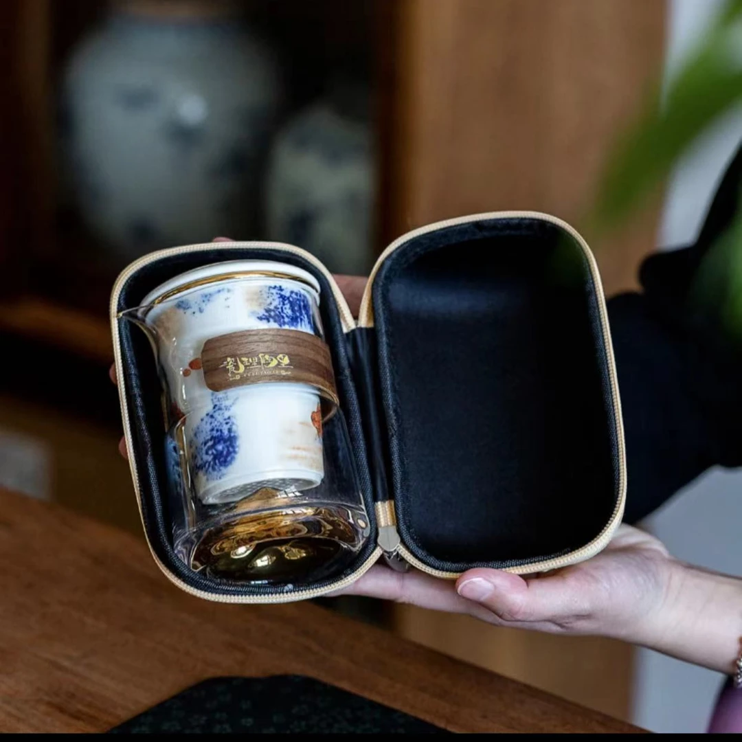 瓷理陶里 快客旅行套装（黄包）-富贵有余 A267