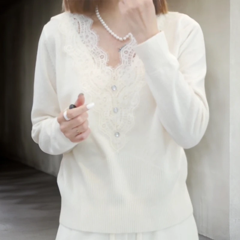 【锦绣未央】2025秋季新款时尚休闲百搭简约长袖针织衫C6342