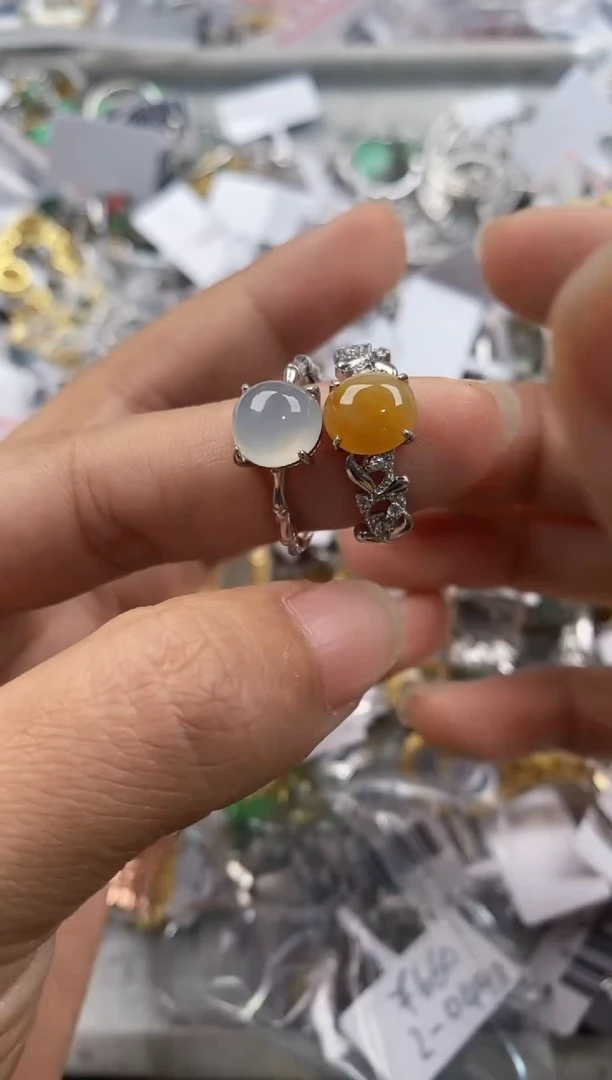 银S925镶嵌戒指翡翠111----5