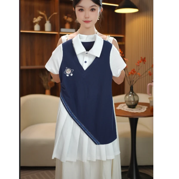 AODUOSEN/奥多森高端定制假两件套装甜美公主连衣裙