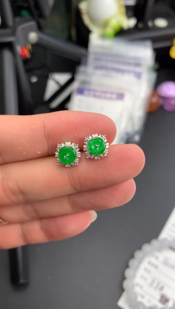 【闪购商品】定制翡翠18K金镶嵌模式推广期24小时鉴赏期