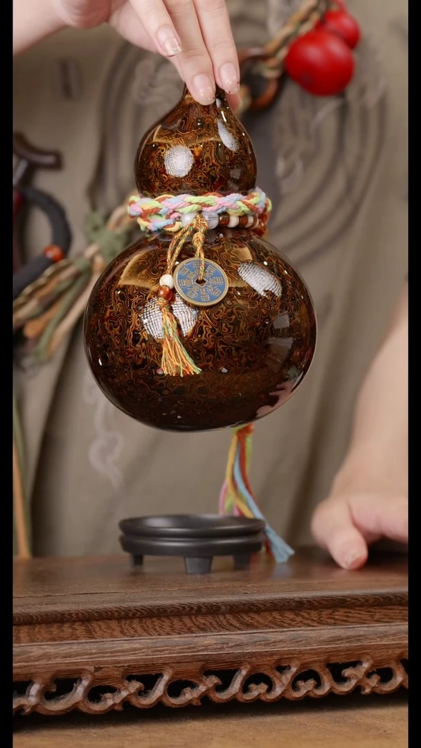 324号精品天然大漆酒葫芦一物一拍~