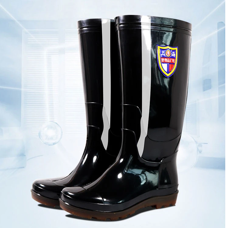 防水雨鞋长筒中筒水鞋劳保工矿雨鞋工地钓鱼防水鞋厚底工矿雨鞋