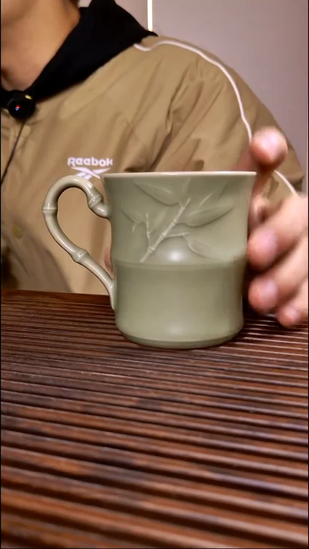 长***雁和青禾哑光竹节杯