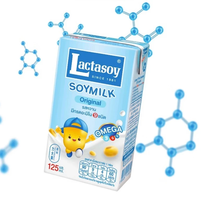 力大师 原味豆奶125m|*12盒 【9月份到期】泰国进口 儿童早餐豆奶
