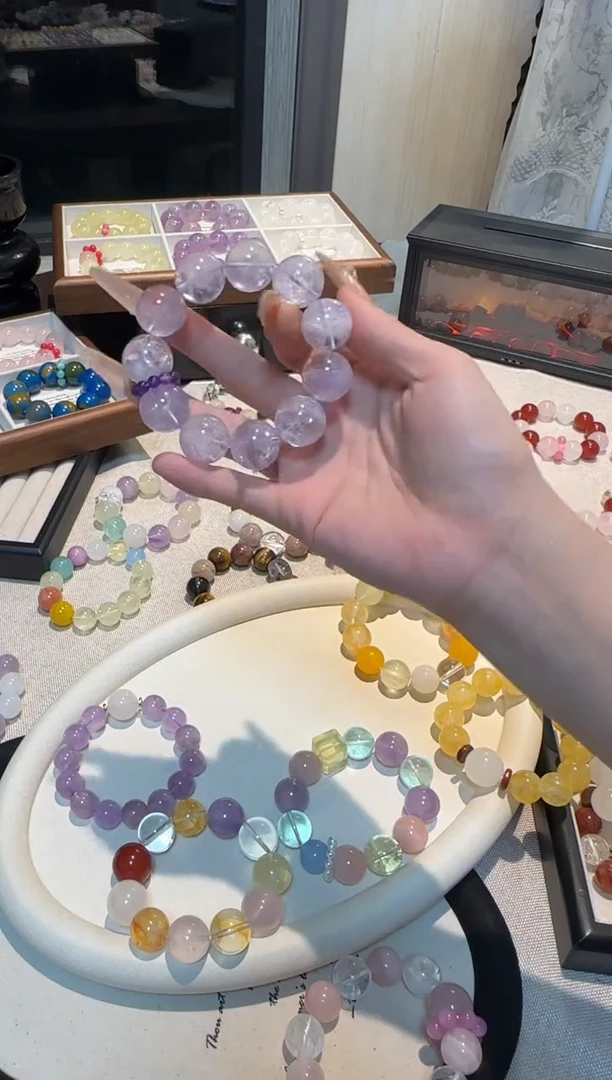 未镶嵌手串水晶18mm紫水晶