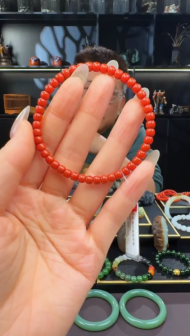 未镶嵌颈饰玛瑙/玉髓5mm极致手串