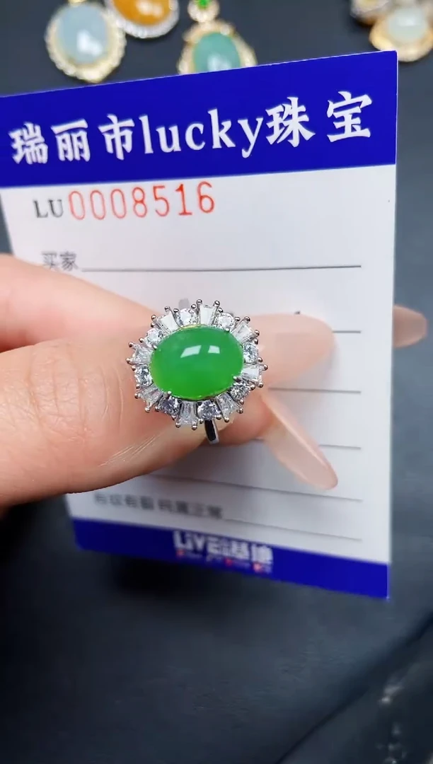 【闪购商品】翡翠颈饰银S925镶嵌8516