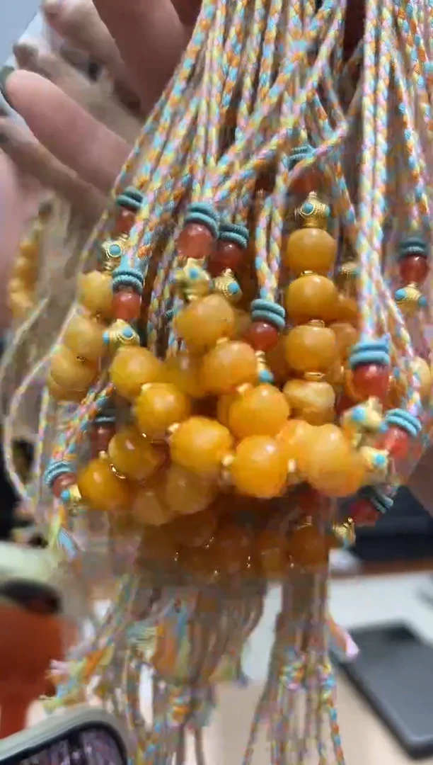 未镶嵌蜜蜡裸石蜜蜡锁骨链多样性发一条