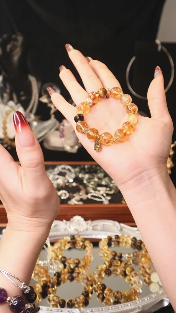 【闪购商品】水晶手链合金（日进斗金手链）