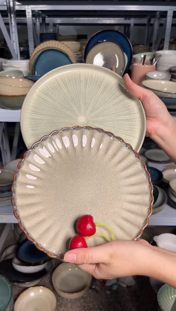 陶瓷外贸尾货瑕疵满20包邮X2 小盘组合