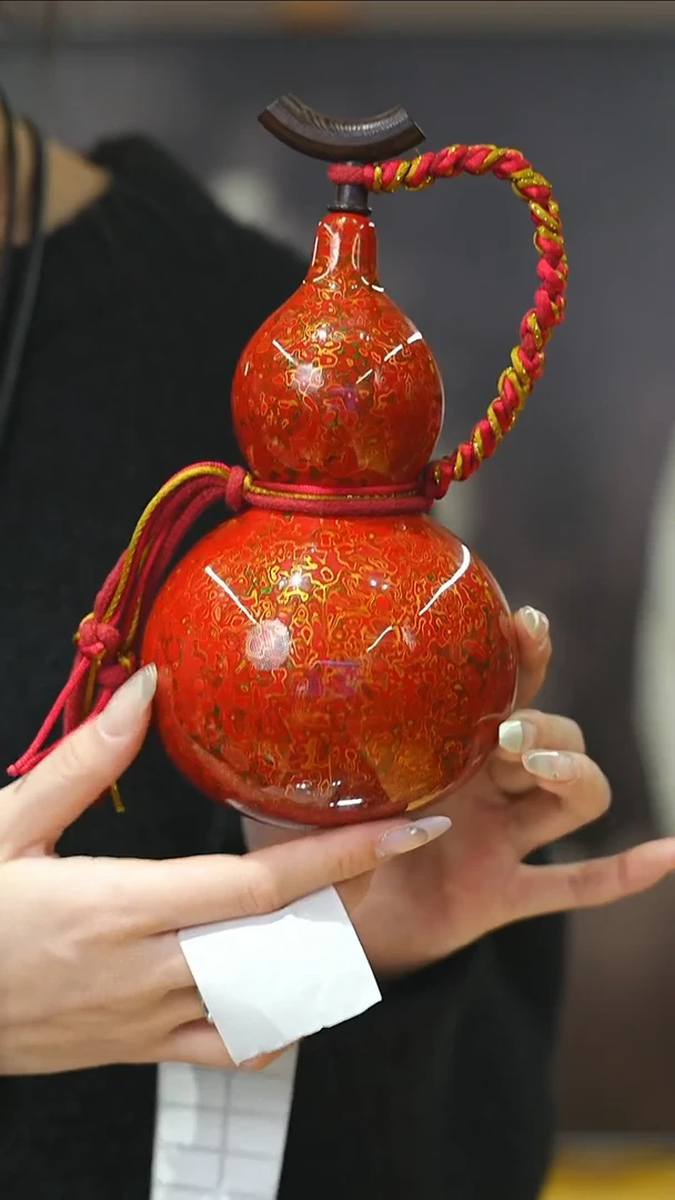 【闪购商品】XM209漆艺酒葫芦不包手串及旋转底座