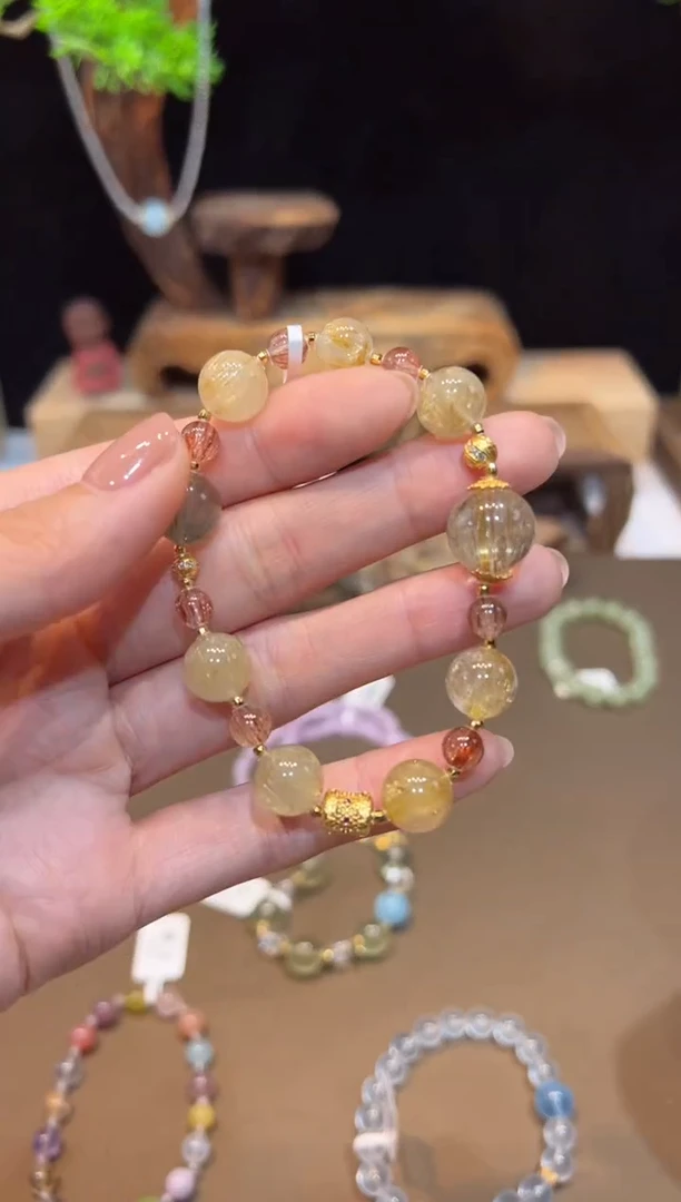 水晶手链未镶嵌手饰@@E6708