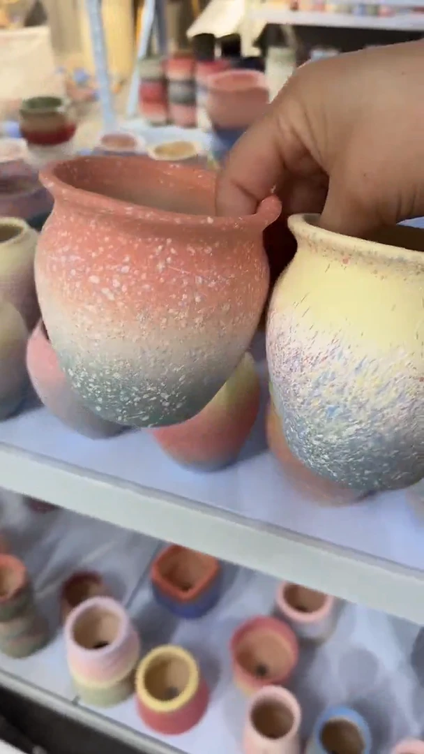 麦饭石粗套多肉花盆两个