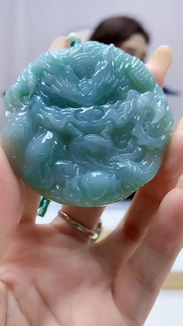 未镶嵌定制翡翠4829DD-毛货挂件102