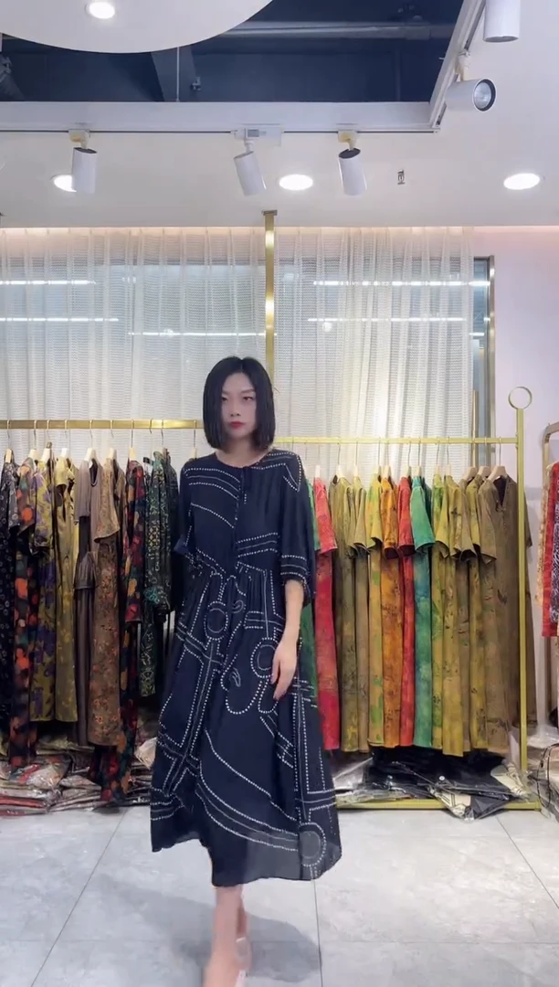 森比  0296#桑蚕丝连衣裙