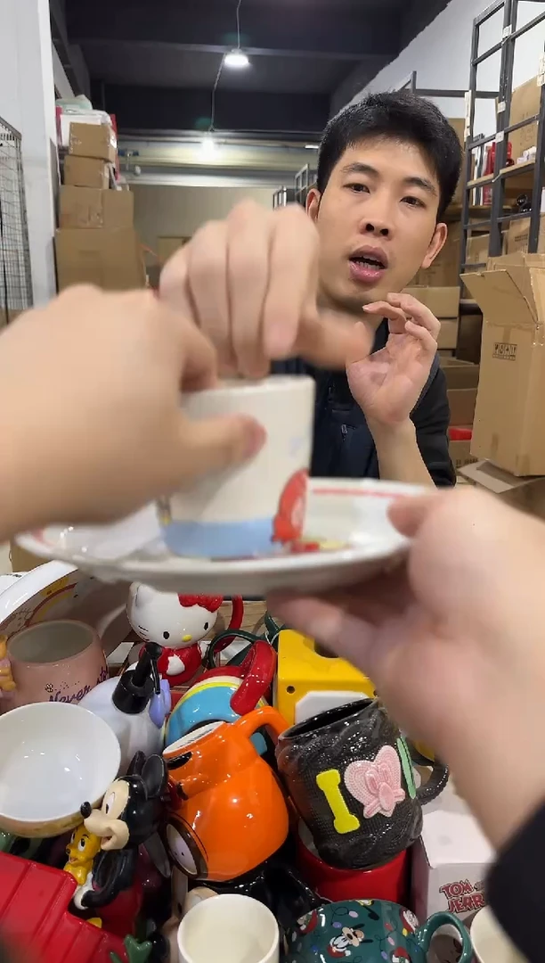 瓷片小丑鱼一杯一碟