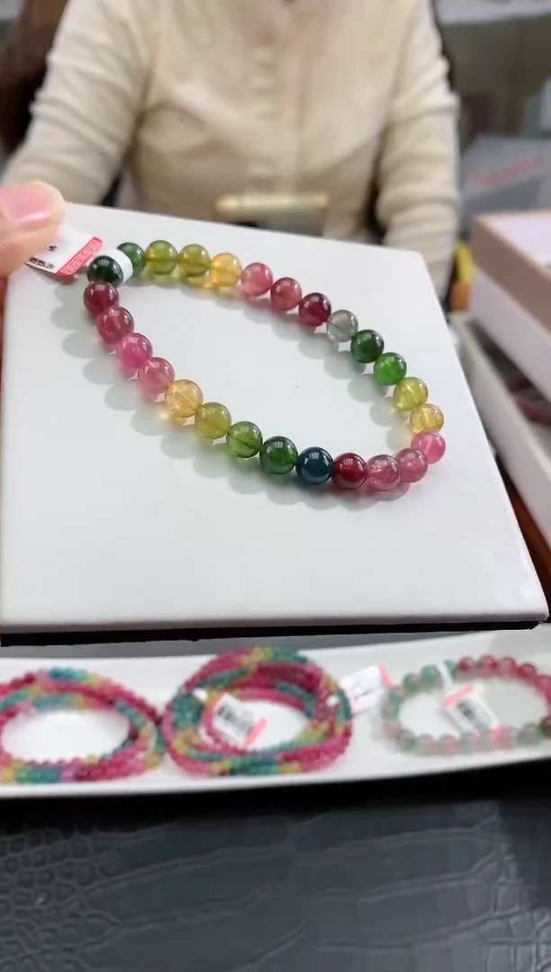 【闪购商品】碧玺手串未镶嵌多样性发一条