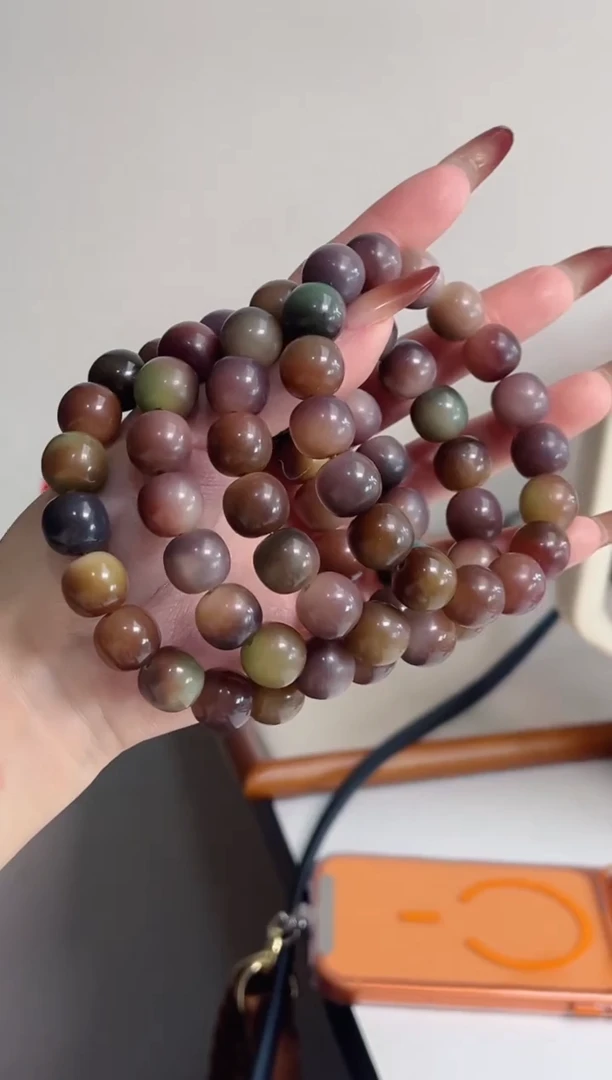 手串菩提根/象牙果b89紫美人玉化苹果12*13mm手串