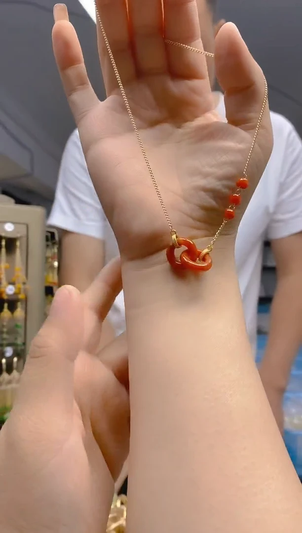 【闪购商品】翡翠耳饰合金0103翡翠锁骨链