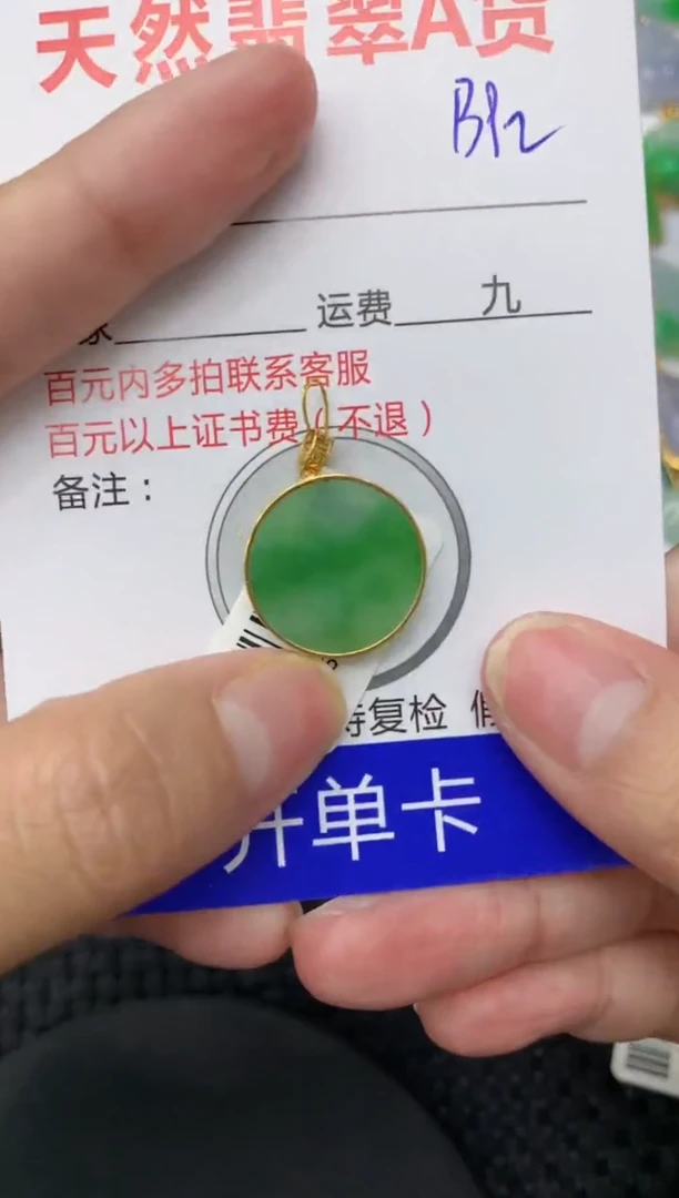 【闪购商品】翡翠颈饰18K金镶嵌111111111