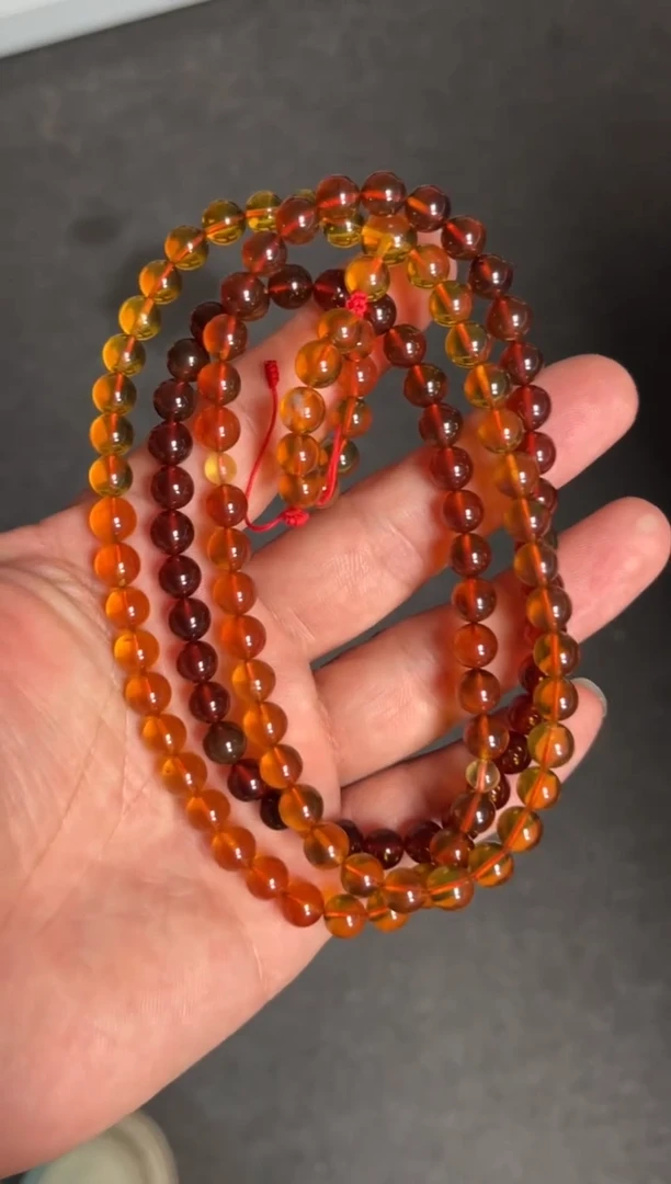 琥珀未镶嵌珠宝奇石/无优化/多样性发一件/7mm