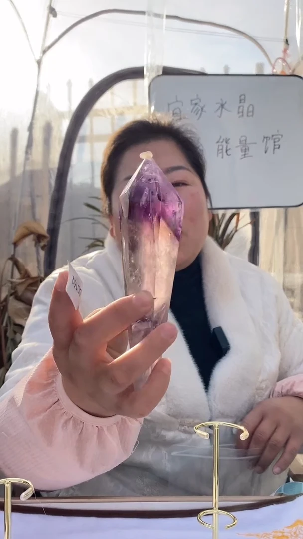 【闪购商品】水晶原石未镶嵌紫晶权杖D152