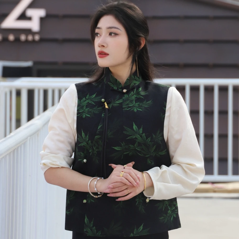 中国风新中式马甲定制