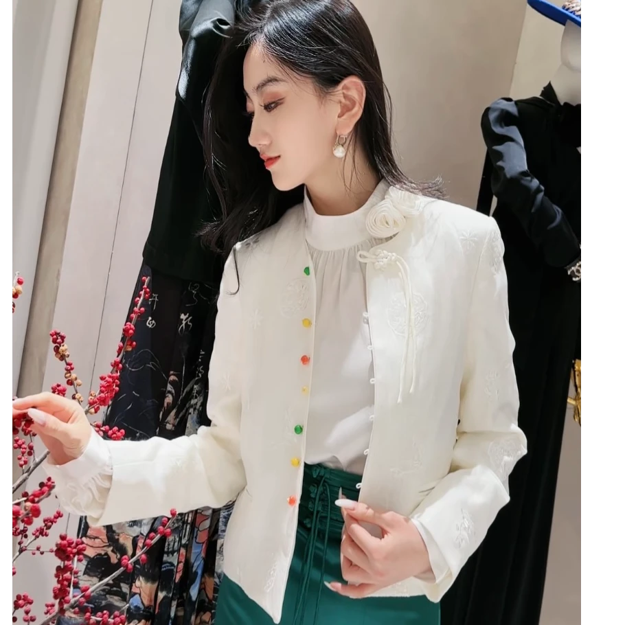 EF/意爱芙新国风百搭时尚小香风气质外套SM10020