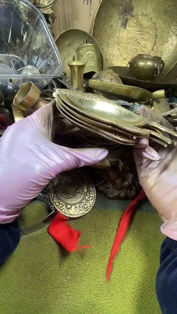 阿**衣亿锦铜回流铜器摆件79