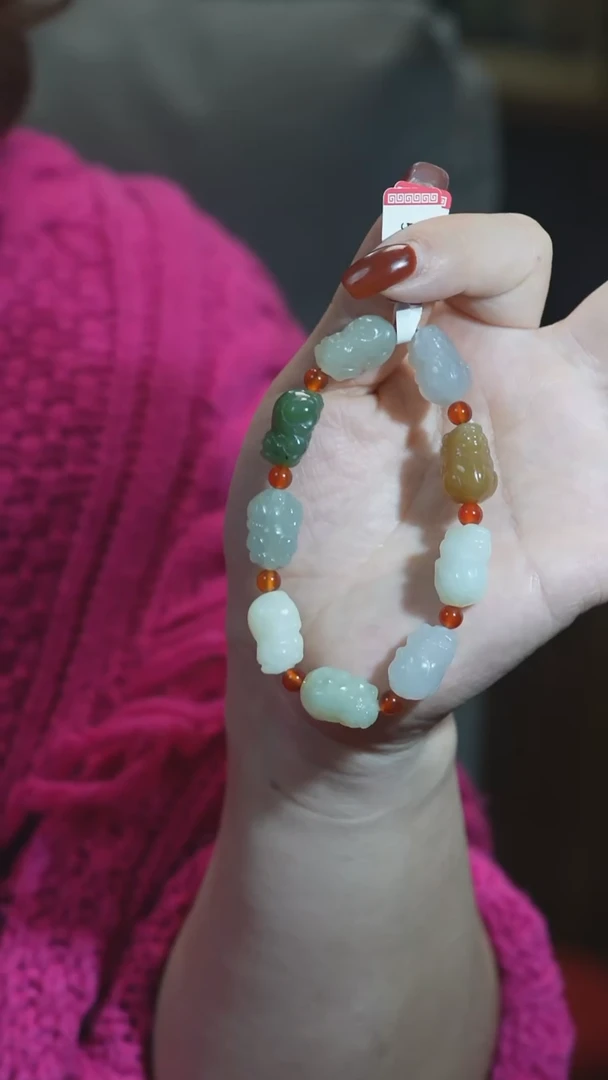 未镶嵌手链和田玉多宝貔貅（小）