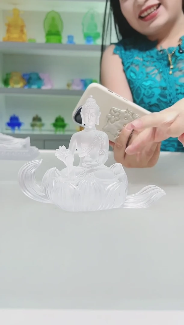 手工艺品琉璃古法琉璃两件套