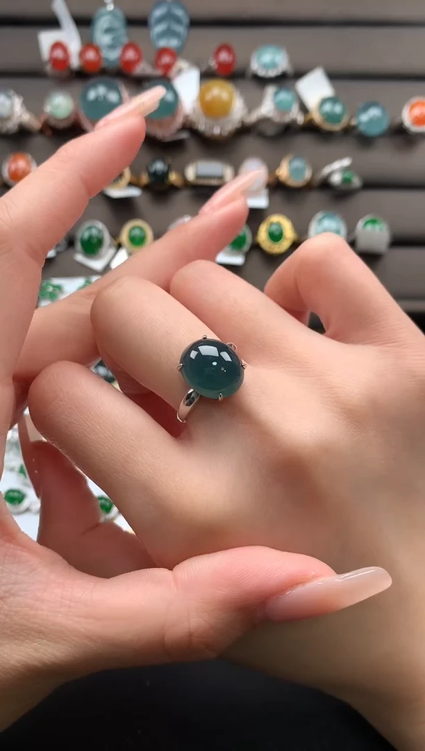 【闪购商品】翡翠戒指银S925镶嵌3213123123