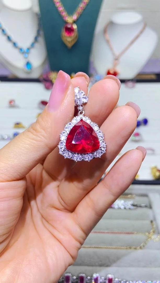 银S925镶嵌耳饰紫晶1