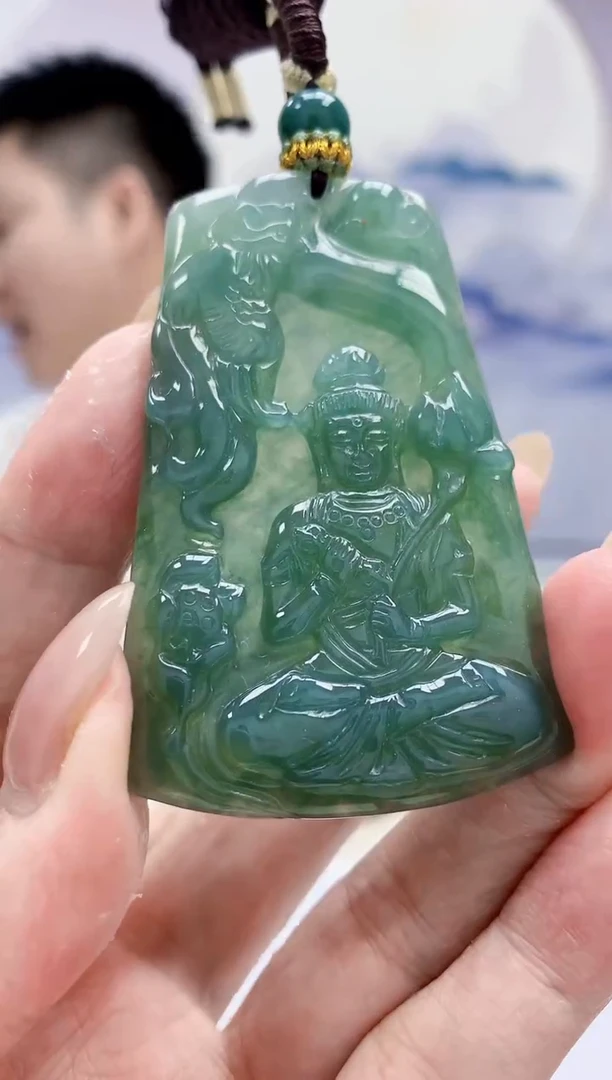 未镶嵌定制翡翠5028MM-毛货挂件33